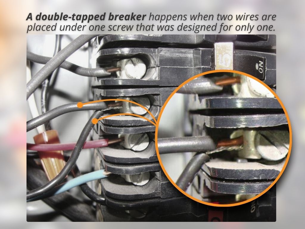 double tapped breaker explained