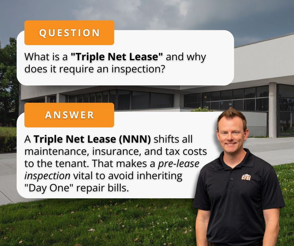 importance of commercial inspections and meaning of triple net lease