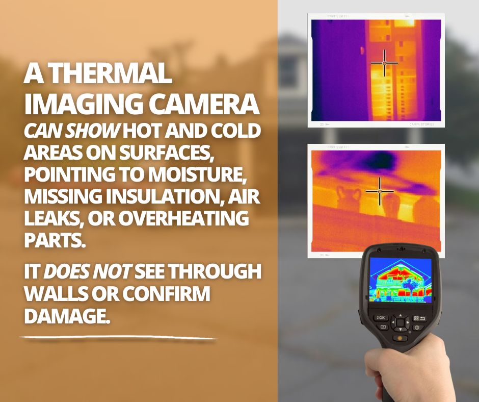 What Thermal Imaging Actually Shows During an Inspection