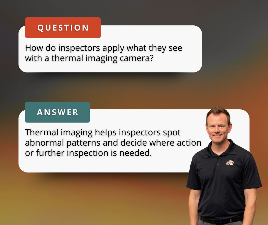 how inspecors use a thermal imaging camera